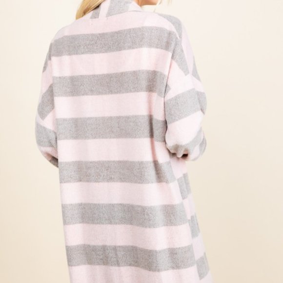 Ultra Soft Striped Cardigan - Picture 2 of 9